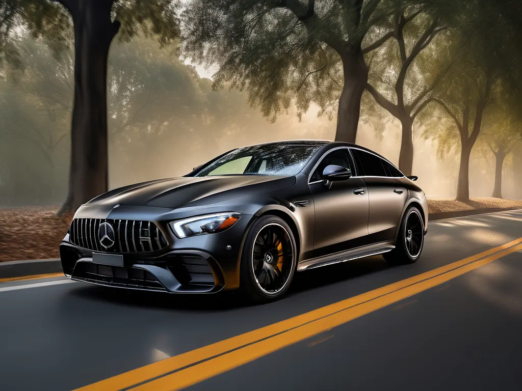 Black Mercedes-AMG GT63 luxury performance sedan