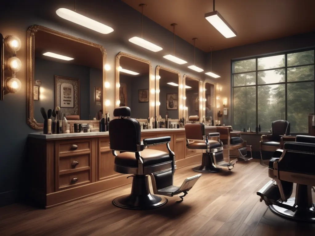 Barbershop interior