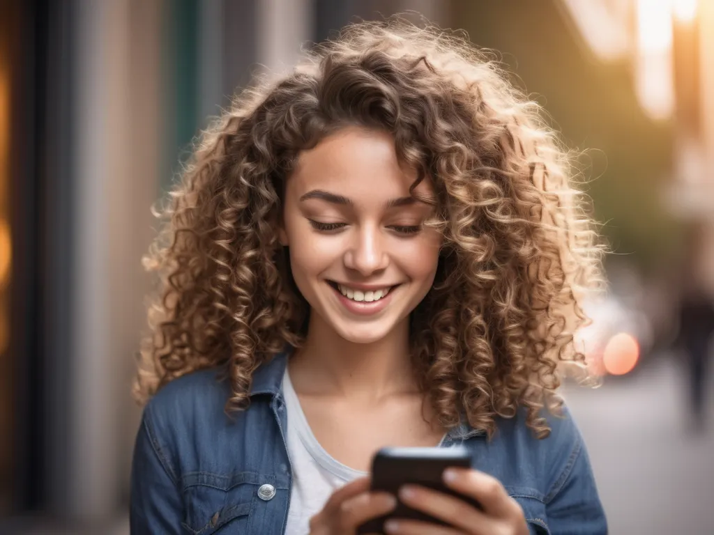 Woman with phone