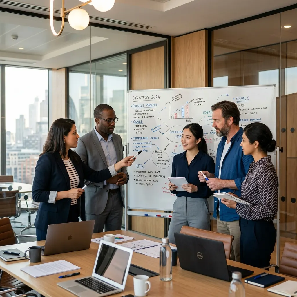 Corporate strategy session