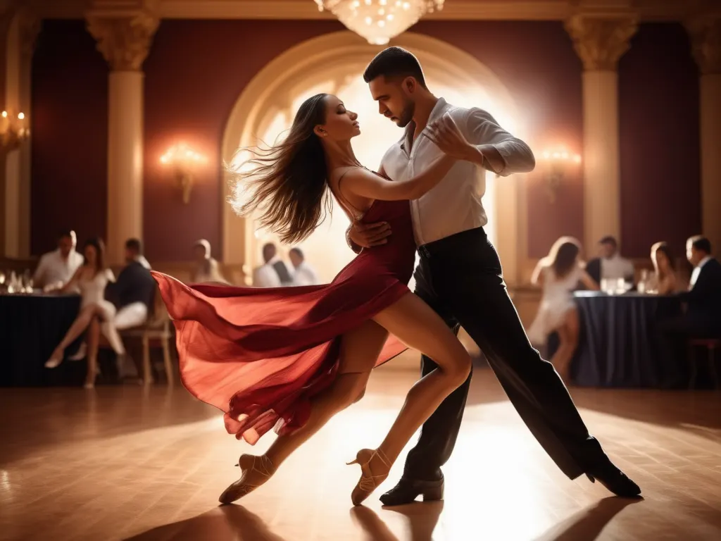 Salsa dance performance