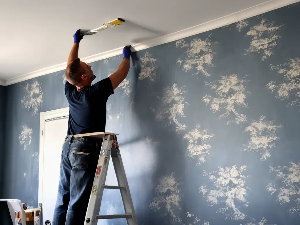 Professional wallpaper installation