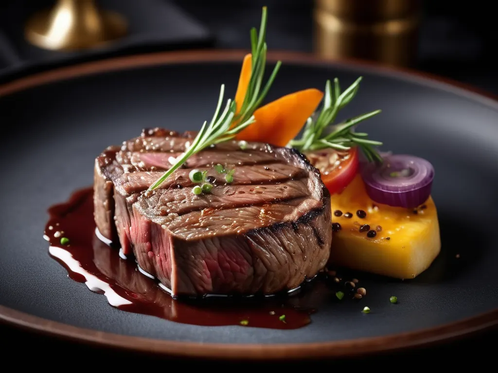 Beautifully plated gourmet dish