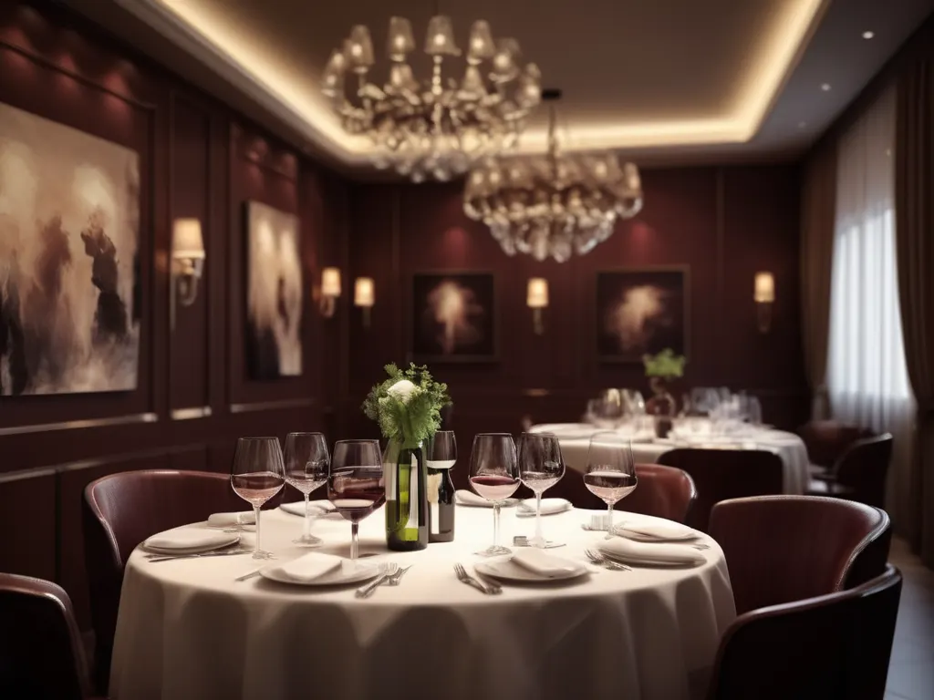 Elegant restaurant interior