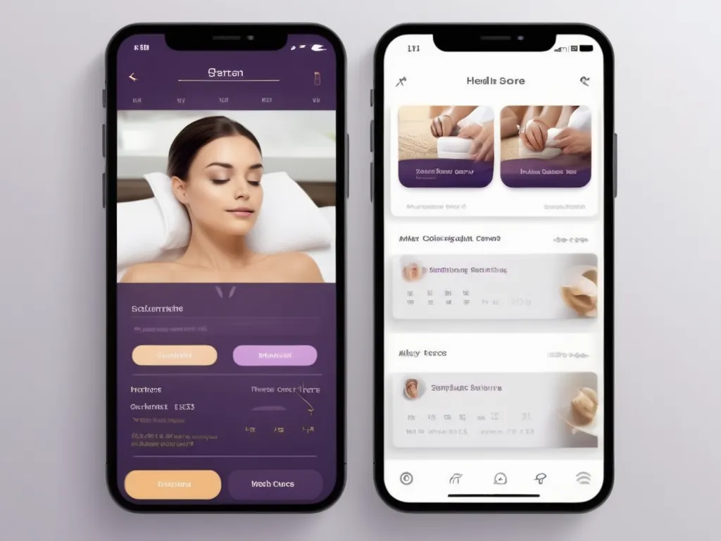 Serene spa mobile app